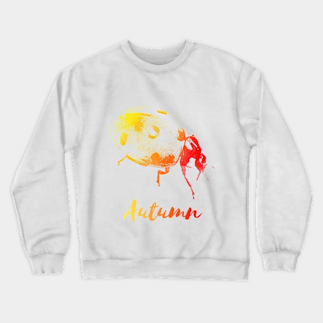 Autumn Ladybug Crewneck Sweatshirt by serre7@hotmail.fr